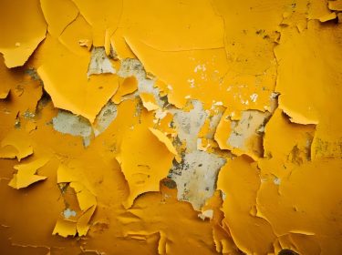 Old Grunge Ripped Torn Yellow Paper Texture Background, Vintage Weathered Poster Surface, Urban Wall Decay, Graphic Design Resource, Scrapbook, Collage, Grunge Art, Web Banner
